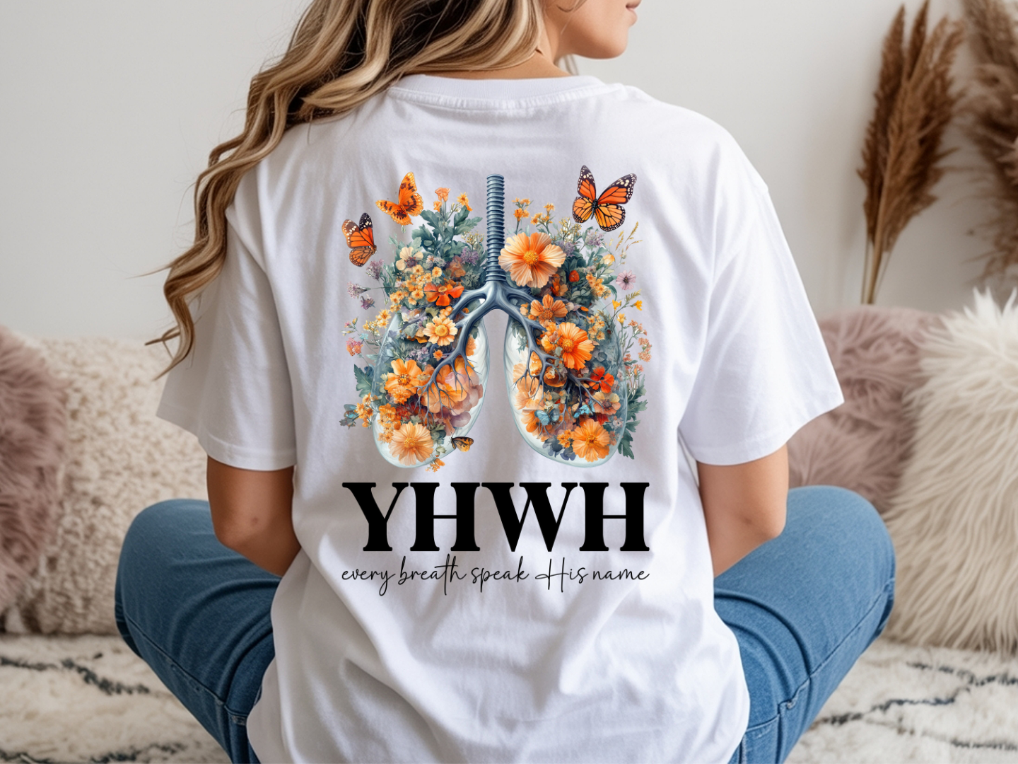 YHWH Flower Lungs (Front & Back)